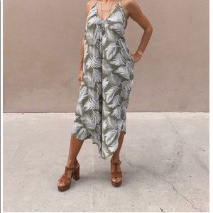 Tropical Leaf Jumpsuit